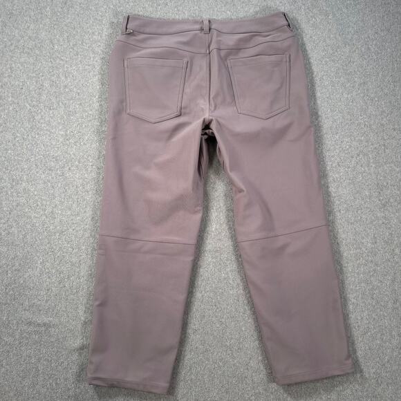 Lululemon ABC Relaxed Fit Crop Pant Men's 34 Cord Textured Lunar Rock M5AHUS - Picture 8 of 8